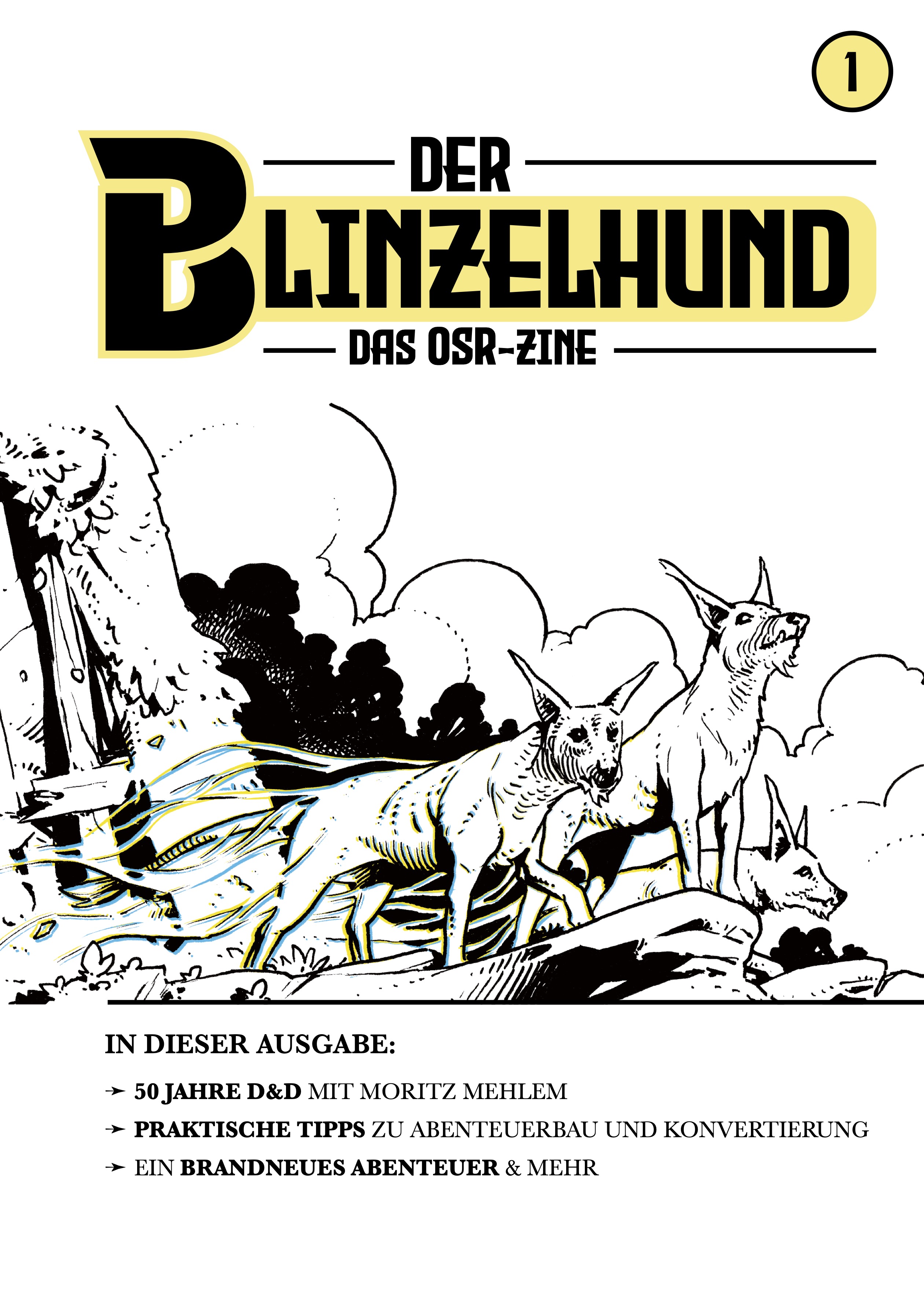 Stefan Beate, Sebastian Gaffran, Björn Beier, Denis Bökenkröger, Moritz Mehlem, Chris McDowall, Kaid Ramdani: Der Blinzelhund #1 (Paperback, german language, 2024, System Matters Verlag)