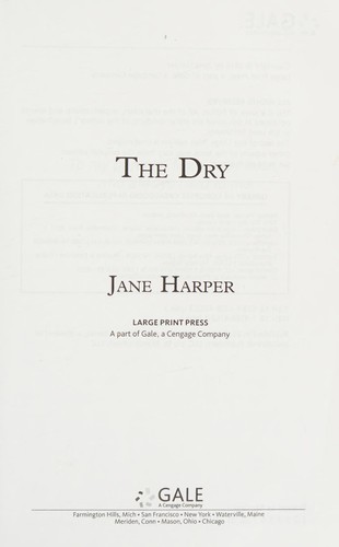 Dry (2018, Thorndike Press)